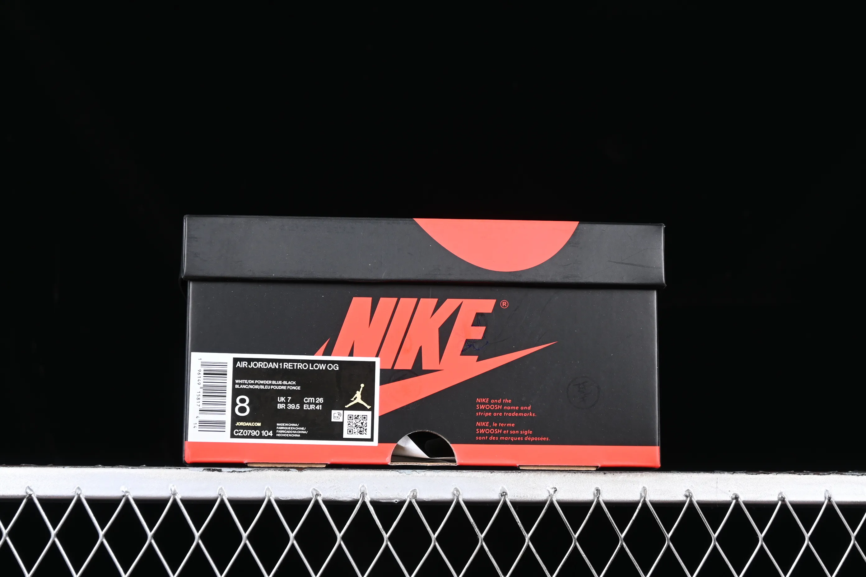 All categories Air Jordan Jordan series basketball shoes Air Jordan 1 Low LJR version Air Jordan 1 Low OG "UNC" AJ1 Joe 1 blue and white low-top basketball shoes CZ0790-104